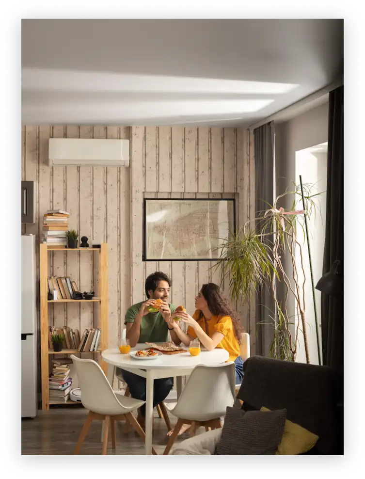 Humain heureux après travaux